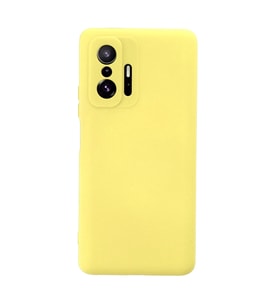 Durukar® Mi 11T Pro Kılıf Nano içi Kadife Silikon - Sarı