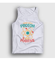 Presmono Unisex Beyaz Think Like A Proton Stay Positive Atlet 499149tt (Beyaz)