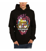 Bant Giyim - Radiohead Siyah Kapşonlu Erkek Sweatshirt Hoodie