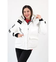 Rugan Şişme Mont (Beyaz)