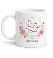 Sevgin Her Şeye Bedel Baskılı Dünyanın En İyi Annesi Kupa Bardak Anneye Hediye