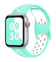 Apple Watch 10/11 42mm-38/40/41mm Kordon Delikli Spor Kordon 2/3/4/5/6/se/7/8/9 (Mint Yeşili)