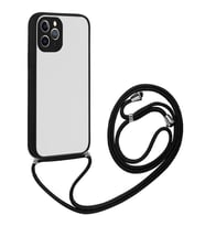 ALLY iPhone 12 Pro 6.1 Askılı Koruyucu Silikon Kılıf (Siyah)