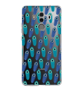 PrintiFy Huawei Mate 10 Pro ile Uyumlu 1mm Slim Fit Nazar Boncuğu 4 Baskılı Şeffaf  Kılıf