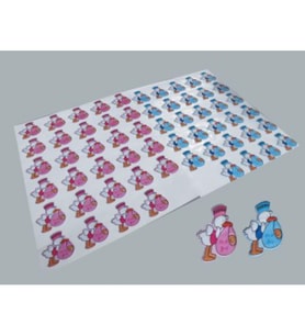 Hayaller Dükkanı Sticker bebek leylekli mavi pk:30
