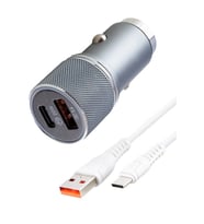 Araç İçi Çakmaklık Şarj 20 Watt USB TO TYPE-C KABLOLU  CR94 (Beyaz)