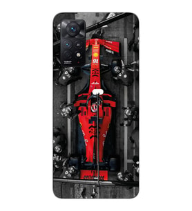 Redmi Note 12 Pro 4G Uyumlu Formula 1 Tasarımlı Şeffaf Telefon Kılıfı