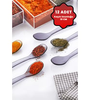 Mithra Life 12 li Gri Baharat Bal ve Servis Kaşığı MIT1138