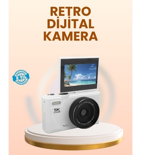 Taşınabilir 5K Uhd Fotoğraf Video Kamera Otofokus Wifi