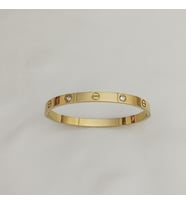 cartier çelik kelepçe bileklik (Gold)