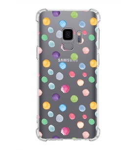 PrintiFy Samsung Galaxy S9 Uyumlu Water Color 6 Baskılı Şeffaf Köşe Korumalı Antişok Kılıf