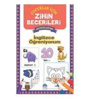 İngilizce Öğreniyorum - Çocuklar İçin Zihin Becerileri Aktivite Kitabı