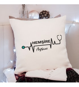 Hemşire Tasarımlı Yastık Kişiye Özel