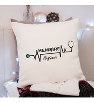 Hemşire Tasarımlı Yastık Kişiye Özel