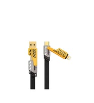65w 4'ü 1 Arada Çoklu Şarj Kablosu – Usb-c, Usb-a, Lightning, Veri Ve Şarj Desteği