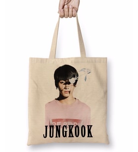 Bts Jungkook 03 Bez Çanta Uzun Saplı