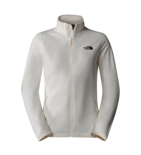 The North Face W 100 GLACIER FZ Kadın Tam Fermuar Polar NF0A855O4HP1 (Beyaz)