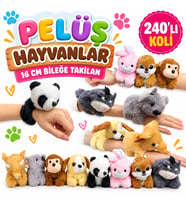 KZL-2505034 PELUS HAYVANLAR 16CM BILEGE TAKILAN 240 (adet fiyatıdır)
