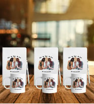 Arkadaşa Özel 3 lü Beyaz Defter Kalem Kupa Set