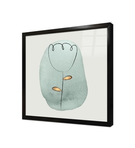Tablosan Line Art Çerçeveli Cam Tablo