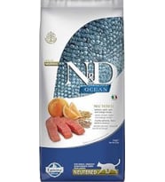 N&D Ocean Düşük Tahıllı Kısırlaştırılmış Somonlu & Portakallı 10 kg Yetişkin Kedi Maması