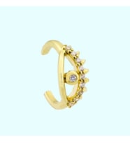 Altın Kıkırdak Küpe 14 Ayar Earcuff Göz