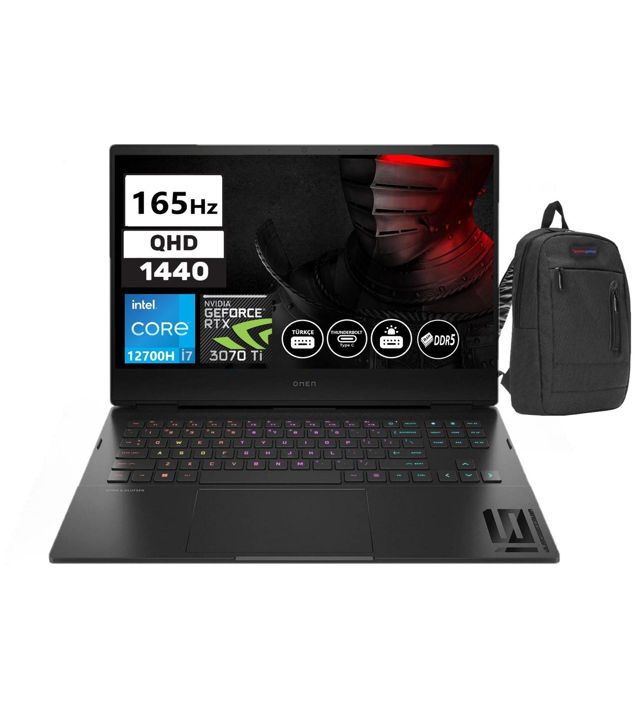 HP OMEN 16-K0008NT Intel Core İ7 12700H 16GB Ddr5 1tb SSD 8GB 