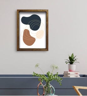 BK Gift Otel Odası Konseptli Doğal Masif Ahşap Çerçeveli Tablo 45x65cm-13
