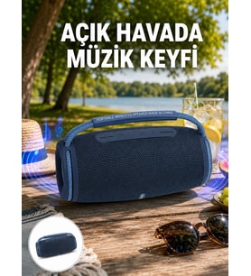 Hafif Ve Dayanıklı Renkli Işıklı Taşınabilir Müzik Hoparlörü Yeni Nesil