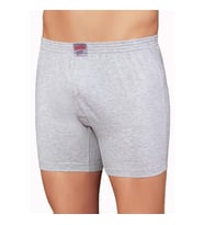 6 Adet Şahinler Erkek Penye Short Boxer Düz Renk ve Desenli E010 (Gri)