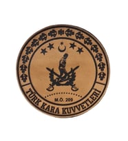 KARA KUVVETLERİ  Deri PEÇ - Arma - Leather Patch (Bej)