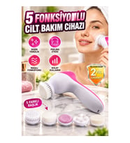 5 Başlıklı Elektrikli Yüz Temizleme, Peeling ve Masaj Cihazı