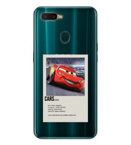 Oppo A5S/AX7/A12 Uyumlu Cars Mcqueen Desenli Şeffaf Telefon Kılıfı