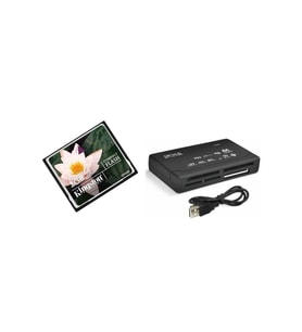 Kingston 2 Gb Compact Flash Hafıza Kartı +Usb 2.0 Kart Okuyucu