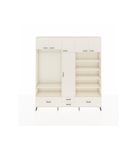 Arges Gardrop 18 Raflı 4 Çekmeceli Tek Askılı 220x30x243 Aytaşı-Aytaşı