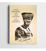 Atatürk Milli Bağımsızlık Kanvas Tablo