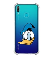 Huawei Y9 2019  Köşe Korumalı Antişok Kapak Donald Duck Tasarımlı Şeffaf  Kılıf