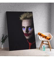 Yakın Çekim Joker Dekoratif Kanvas Tablo 