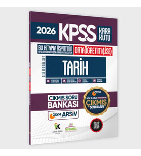 2026 FULLOrtaöğretim KPSS Tarih Kara Kutu ÖSYM Çıkmış Soru Bankası Son 15 Yıl (Sadece Ortaöğretim)