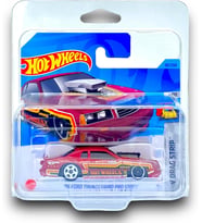 Hot Wheels - ´86 Ford Thunderbird Pro Stock - Hw Drag Strip 4/10 - Hkk03 - Short Card - Stockcar Rac (Çok Renkli)