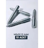 Ahşap Ayak Vidası M8x50 10 Adet