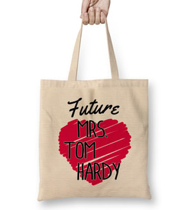 Future Mrs Tom Hardy Love Heart Bez Çanta Uzun Saplı