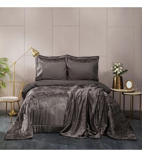 Karaca Home Valeria Best Antrasit 8 Parça Antrasit Çeyiz Seti