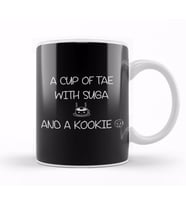 Bts Bangtan Boys Kpop A Cup Of Tae With Suga And A Kookie Kupa Bardak Porselen