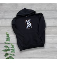 Fear No One Baskılı Unisex Oversize Siyah Sweatshirt