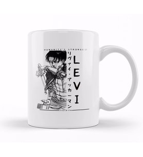 Captain Levi Attack On Titan Shingeki No Kyojin Kupa Bardak Porselen