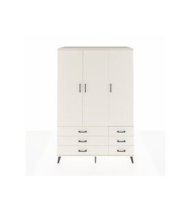 Kronos Dolap 5 Raflı 6 Çekmeceli Tek Askılı 132x59x195 Aytaşı-Aytaşı/Aytaşı