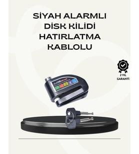 Çift Modlu 110dB Alarmlı Disk Kilidi Suya Dayanıklı