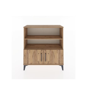Arges Şifonyer 3 Raflı 2 Kapaklı 88x30x96 Çam-Çam