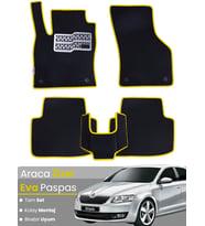 SKODA OCTAVİA A5 (2004-2012) Uyumlu EVA Paspas Tam Set–Oto Paspas,Araca Özel,Kolay Montaj